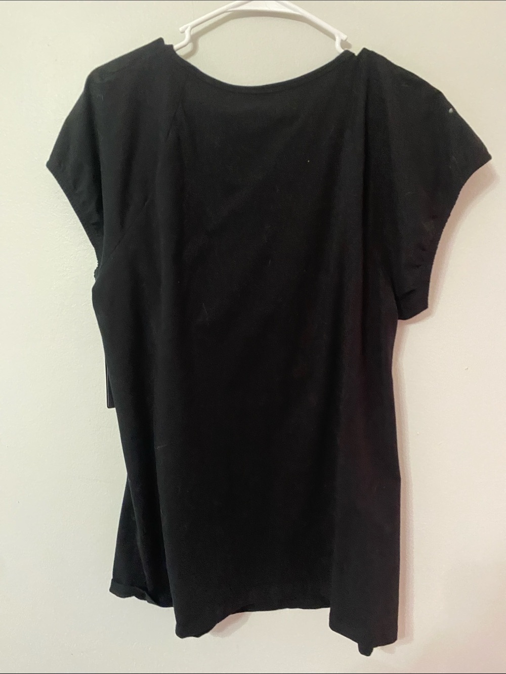 torrid NWT Retro Chic Foxy Sweetheart Black V-Neck Puff Sleeve Ruched Top 3X - Picture 5 of 10